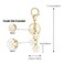 SELOVO Cute Keychain Initial Keychain Key Chain A Girls Women Key Chain Purse Charm Backpack Charm