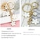SELOVO Cute Keychain Key Chain for Women Flower Lovely Key Chain Initial Keychain Girls Letter K