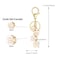SELOVO Flower Initial S Keychain Cute Girls Purse Charms for Handbags