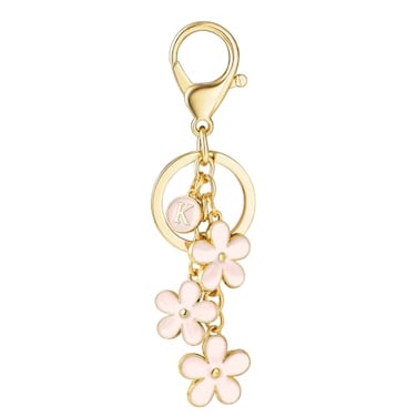 SELOVO Key Chain for Women Cute Keychain Initial K