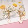 SELOVO Letter Keychain Cute Pink Enamel Alphabet C Cute Key Chain Keychain Charm for Women