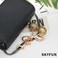 SKYFUN Cherry Keychain for Women Glitter Cherry Bag Charm Key Chain for Purse Wallet Handbag Backpack Jewelry Accessories Gift for Birthday Christmas Gold