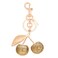 SKYFUN Cherry Keychain for Women Glitter Cherry Bag Charm Key Chain for Purse Wallet Handbag Backpack Jewelry Accessories Gift for Birthday Christmas Gold
