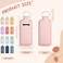 SmoothNovelty 12 Pieces Lip Balm Gloss Holder Keychain Lipstick Keychain Holder Sleeve Pouch Colorful Cute Bag Accessories Gift Women
