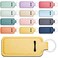SmoothNovelty 12 Pieces Lip Balm Gloss Holder Keychain Lipstick Keychain Holder Sleeve Pouch Colorful Cute Bag Accessories Gift Women