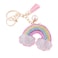 Soleebee Glitter Keychain Premium SS6 Crystal Tassel Key Chain Leather Bag Charm for Women Girls Rainbow