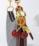 Spenlly Cherry Bag Charm Cherry Keychain Hanging Purse Charm Decoration Cute Pendant for Women SilverRed