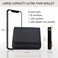Sunpour Keychain Wallet RFID Wristlet Wallets for WomenSmall Wallets Woman Key Chain Wallet with Coin Pocket and Id Window Black