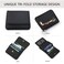 Sunpour Keychain Wallet RFID Wristlet Wallets for WomenSmall Wallets Woman Key Chain Wallet with Coin Pocket and Id Window Black