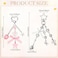 Sureio 6 Pcs Aesthetic Y2K Keychains Valentines Day Gift Cute Bow Star Bear Heart Strawberry Keychain with Tether Tag for Backpacks Keys Bags Purse 6 Styles