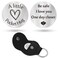 Sureio Pocket Hug Token Gifts for Men Boyfriend Girlfriend Inspirational Gift for Son Daughter Brother with Leather KeychainBe Safe