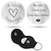 Sureio Pocket Hug Token Gifts for Men Boyfriend Girlfriend Inspirational Gift for Son Daughter Brother with Leather KeychainBe Safe