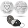 Sureio Pocket Hug Token Gifts for Men Boyfriend Girlfriend Inspirational Gift for Son Daughter Brother with Leather KeychainNever Underestimate