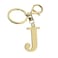 Suweibuke Stainless Steel Gold Letter AZ Keychain for Women Men Initial Letter Pendant with Key Ring Charms for Key Backpack Bag GoldJ