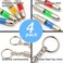 SWEETHOMEDECO 4 Packs Car Static Human Body Static Eliminator Discharger Silver Tone High Voltage AntiStatic Keychain ESD Tool Sets Charger 1811