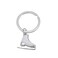 TEAMER 3D Turquoise Crystal Ice Skate Keychain Figure Skating Keyring Skater Keychain Jewelry for Women White EnamelR