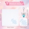 Tegeme 2 Pcs Brides Wedding Handkerchief Something for Daughter Blue Color Gift for Bride Handkerchief and Angel KeychainsElegant Style