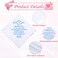 Tegeme 2 Pcs Brides Wedding Handkerchief Something for Daughter Blue Color Gift for Bride Handkerchief and Angel KeychainsElegant Style