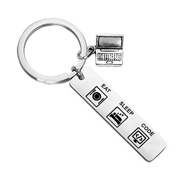 TGBJE Programmer Gift Coder Keychain for Software Engineer