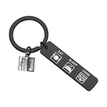 TGBJE Programmer Gift Coder Keychain for Software Engineer BL Coder
