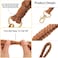 Tuanse Macrame Wristlet Keychain Boho Women Handmade Braided Keychain LanyardLight Green Brown White Black4 Pcs