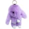 Unpafcxddyig Bunny Keychain Cute Soft Artificial fur Keychain Car Handbag Keyring 55inlight purple