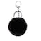 Unpafcxddyig Pom Pom Keychain Artificial Fur Ball Keychains Fluffy Tote Pendant Car Bag Charmblack
