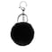 Unpafcxddyig Pom Pom Keychain Artificial Fur Ball Keychains Fluffy Tote Pendant Car Bag Charmblack