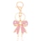 Vancy Utopia Sparkly Gold Plated Color Rhinestone Bow Keychains for Women Car Key Rings Female Handbags Backpacks