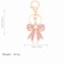 Vancy Utopia Sparkly Gold Plated Color Rhinestone Bow Keychains for Women Car Key Rings Female Handbags Backpacks