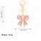Vancy Utopia Sparkly Gold Plated Color Rhinestone Bow Keychains for Women Car Key Rings Female Handbags Backpacks