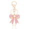 Vancy Utopia Sparkly Gold Plated Color Rhinestone Bow Keychains for Women Car Key Rings Female Handbags Backpacks