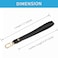 VanEnjoy Genuine Leather Keychain Wristlet Keychain Strap for Wallet Purse Clutch Cellphone Wristlet KeySquare LockBlack