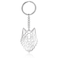 VASSAGO Stainless Steel Hollow Out Animal Keychain Backpack Car Purse Keys Accessories Purse Charm Key Ring for Men and Women wolf head keychain silver
