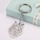VASSAGO Stainless Steel Hollow Out Animal Keychain Backpack Car Purse Keys Accessories Purse Charm Key Ring for Men and Women wolf head keychain silver