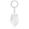 VASSAGO Stainless Steel Hollow Out Animal Keychain Backpack Car Purse Keys Accessories Purse Charm Key Ring for Men and Women wolf head keychain silver