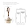vrawas Bag Charm KeychainStar Shaped PlushSqueaky Stress Relief Toy Phone Holder for Handbag BackpackkeyringGifts for WomenWhite