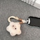 vrawas Bag Charm KeychainStar Shaped PlushSqueaky Stress Relief Toy Phone Holder for Handbag BackpackkeyringGifts for WomenWhite