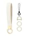 WEESMILE Keychain Wristlet Stretchy Key Chain for Car Keys with 2 Keyrings and D ring Cute Wrist Lanyard for Women Men Starlight