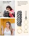 WEESMILE Keychain Wristlet Stretchy Key Chain for Car Keys with D ring Cute Scrunchie Wrist Bracelet for Women Men Checker Board