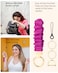 WEESMILE Keychain Wristlet Stretchy Key Chain for Car Keys with D ring Cute Scrunchie Wrist Bracelet for Women Men Deep Rose