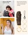 WEESMILE Keychain Wristlet Stretchy Key Chain for Car Keys with D ring Cute Scrunchie Wrist Bracelet for Women Men Print Leopard