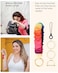 WEESMILE Keychain Wristlet Stretchy Key Chain for Car Keys with D ring Cute Scrunchie Wrist Bracelet for Women Men Print Rainbow