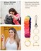WEESMILE Keychain Wristlet Stretchy Key Chain for Car Keys with D ring Cute Scrunchie Wrist Bracelet for Women Men Print Rainbow