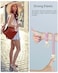 WEESMILE Keychain Wristlet Stretchy Key Chain for Car Keys with D ring Cute Scrunchie Wrist Bracelet for Women Men Sand Pink