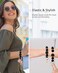 WEESMILE Silicone Key Ring Bracelet Cute Keychain Wristlet with 2 Key Rings Elastic Car Key Holder Bangle for Women Daisy Black