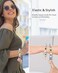 WEESMILE Silicone Key Ring Bracelet Cute Keychain Wristlet with 2 Key Rings Elastic Car Key Holder Bangle for Women Daisy Gray Leopard