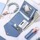 Weewooday Wristlet Bracelet Keychain Wallet Gift for Women Christmas Small Silicone Beaded Keyring Purse Leather Card HolderSky Blue