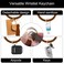 Weixiltc Leather Wristlet Keychain Big O Bracelet with Tassel Brown