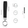 Weixiltc Quilted Leather Wristlet Keychain DRing Car Key Holder Black